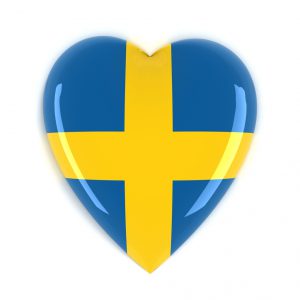 Sweden Flag Heart